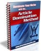 Thumbnail Article Domination Method PLR Ebook