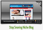 Thumbnail Stop Snoring Niche Blog With Instructional Videos