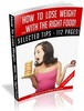 Thumbnail Lose Weight by Eating the Right Food MRR Ebook