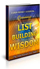 Thumbnail List Building Wisdom Unrestricted PLR Ebook