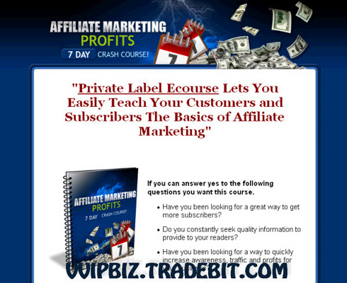 Product picture (Get) Affiliate Marketing Profits 7 Quality Email Lesson