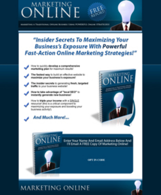 Product picture Marketing Online With Premium Squeeze Page Template