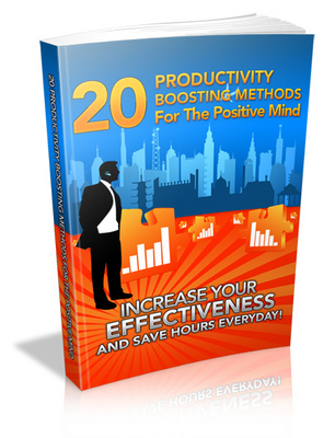 Product picture 20 Productivity Boosting Methods For The Positive Mind Comes with Transferable MRR