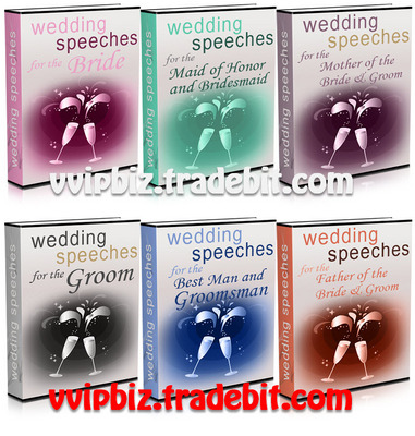 Product picture Wedding Speeches - 60 Ready Made Best Wedding Speeches, MRR 