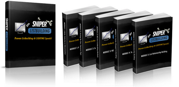 Product picture Sniper List Building MRR + Sniper Email Marketing Videos + 6 Figure List Secrets