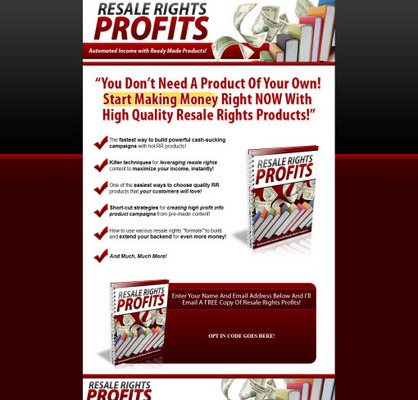 Product picture Resale Rights Profits - Automated Income With Ready Made Products!