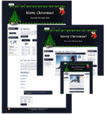 Product picture Christmas Tree WP Theme, Blogger & HTML Template - MRR