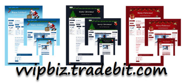 Product picture Santa, Christmas Tree, Mouse WP Theme, Blogger & HTML Template - MRR