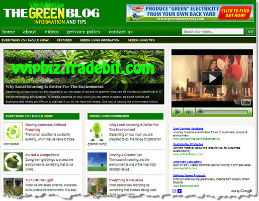 Product picture Green Living Niche Wordpress Blogs PLR Website with Reviews Site