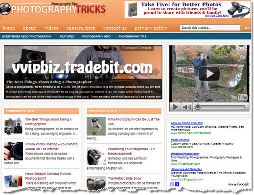 Product picture Photography Niche Wordpress Blogs (3 Income Streams)  + Review Sites