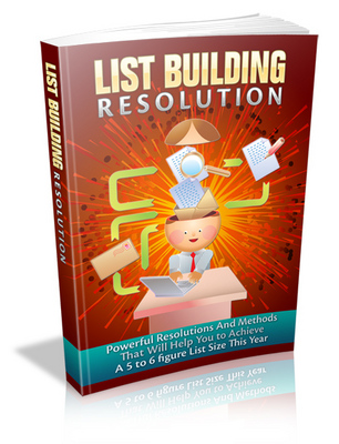 Product picture List Building Resolution MRR ebook + Giveaway Report