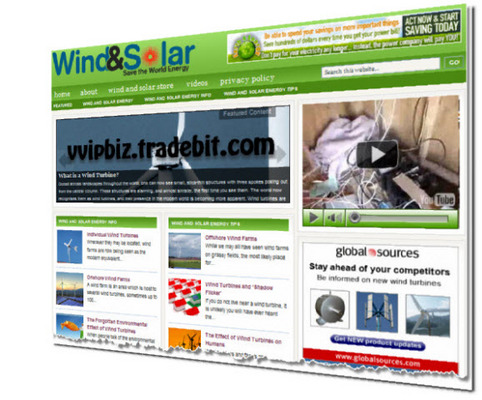 Product picture Wind Power & Solar Energy Niche Wordpress Blogs + Review Sites