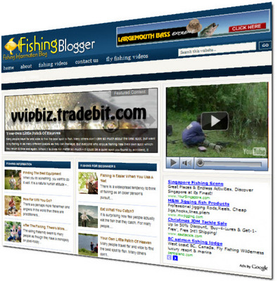 Product picture Fishing Niche Wordpress Blogs + Review Sites