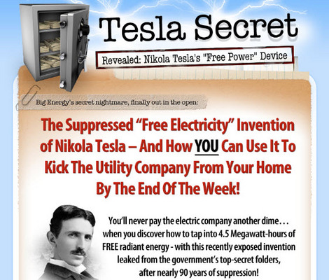 Product picture Tesla Secret Generator Clickbank Review Sites