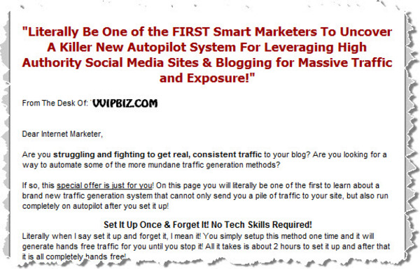 Product picture Secret Viral Blog Traffic System Video Series