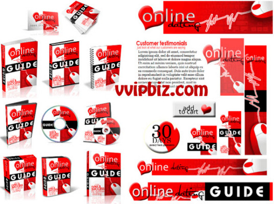 Product picture Online Dating PLR Website Templates PSD files included