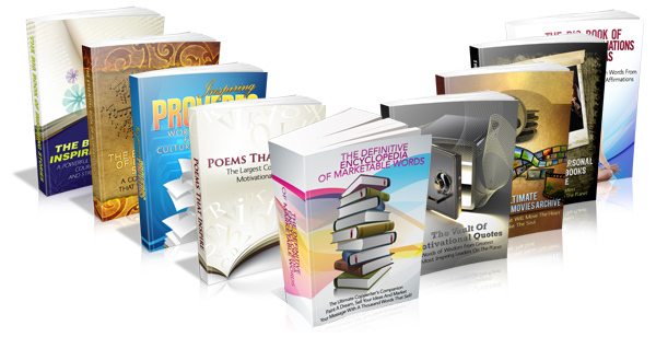 Product picture Inspirational Words Series Motivational Ebook Package with MRR