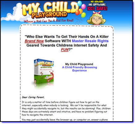 Product picture My Child Playground Kid Friendly Browsing (MRR)
