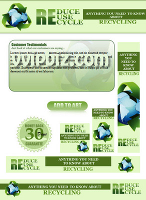 Product picture Recycling PLR Website Templates Pack