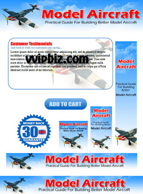 Product picture Model Airplanes Aircraft Minisite Templates Plr Pack