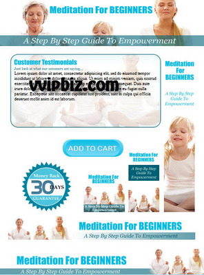Product picture Meditation Minisite with Psd Template Plr Pack