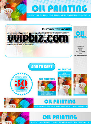 Product picture Oil Painting Minisite with Psd Template Plr Pack