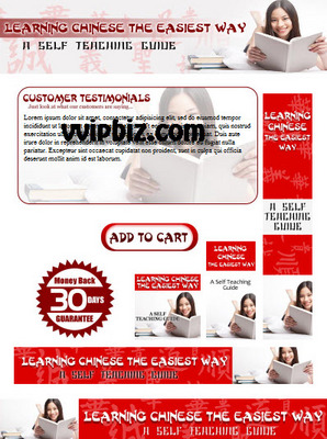 Product picture Learn Chinese Minisite with PSD Template Plr Pack