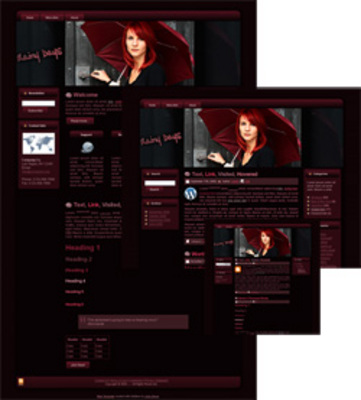 Product picture Red Rain Theme Templates (MRR)