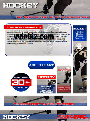 Product picture Hockey Website Template Plr Pack