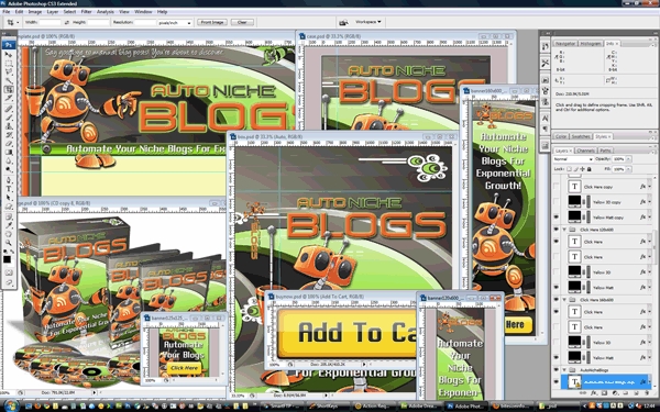 Product picture Auto Niche Blogs Minisite Template PSD graphics