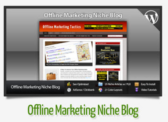 Product picture Offline Marketing Niche Blog With Instructional Videos