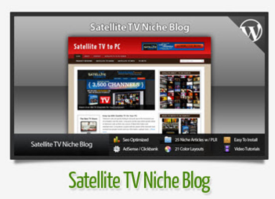 Product picture Satellite TV Niche Blog With Instructional Videos