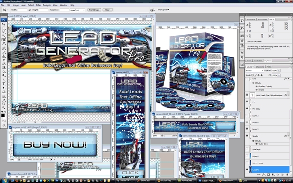 Product picture Lead Generator Pro Minisite Web Templates PSD Graphics