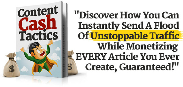 Product picture Content Cash Tactics With Article Spinner