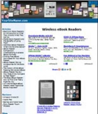 Product picture EReaders Website Template PLR