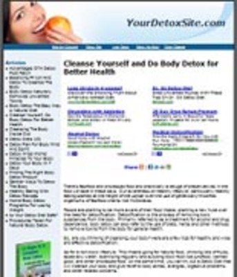 Product picture Detox Website Template PLR