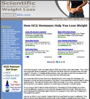 Product picture HCG Diet Turnkey Website PLR 
