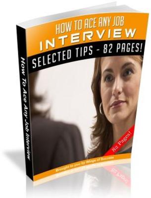 Product picture How To Ace Any Job Interview MRR Ebook with Giveaway Rights