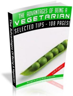 Product picture The Advantages Of Being A Vegetarian MRR Ebook with Giveaway Rights
