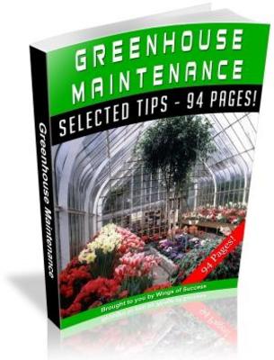 Product picture Greenhouse Maintenance MRR Ebook with Giveaway Rights