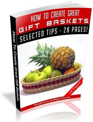 Product picture How To Create Great Gift Baskets MRR Ebook with Giveaway Right
