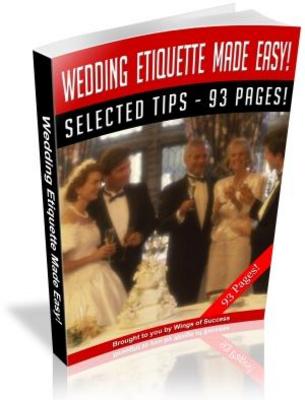 Product picture Wedding Etiquette Wedding Ceremony Guide MRR with Giveaway Rights eBook