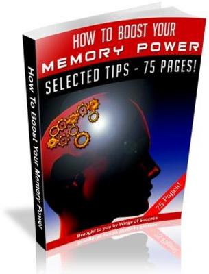 Product picture How To Boost Your Memory Power with Giveaway Rights eBook