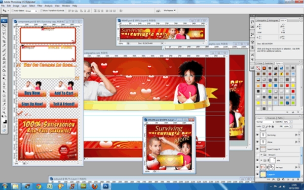 Product picture Surviving Valentines Day Niche Website Template PSD Graphics