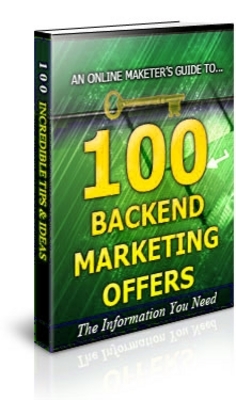 Product picture 101 Backend Marketing Offers Unrestricted PLR Ebook