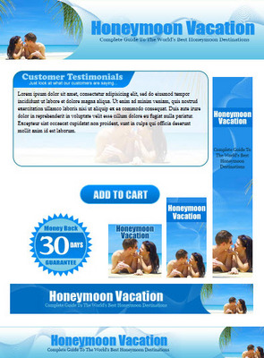 Product picture Honeymoon Vacation Website Template Plr Pack