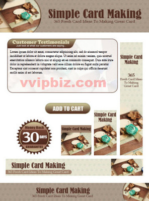 Product picture Card Making Website Template Plr Pack