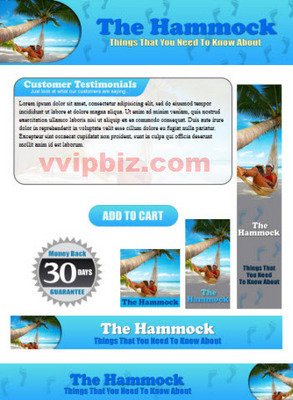 Product picture Hammock Website Template Plr Pack