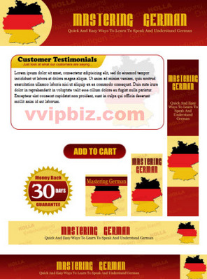Product picture Mastering German Website Template Plr Pack