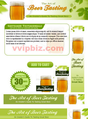 Product picture Beer Tasting Website Template Plr Pack